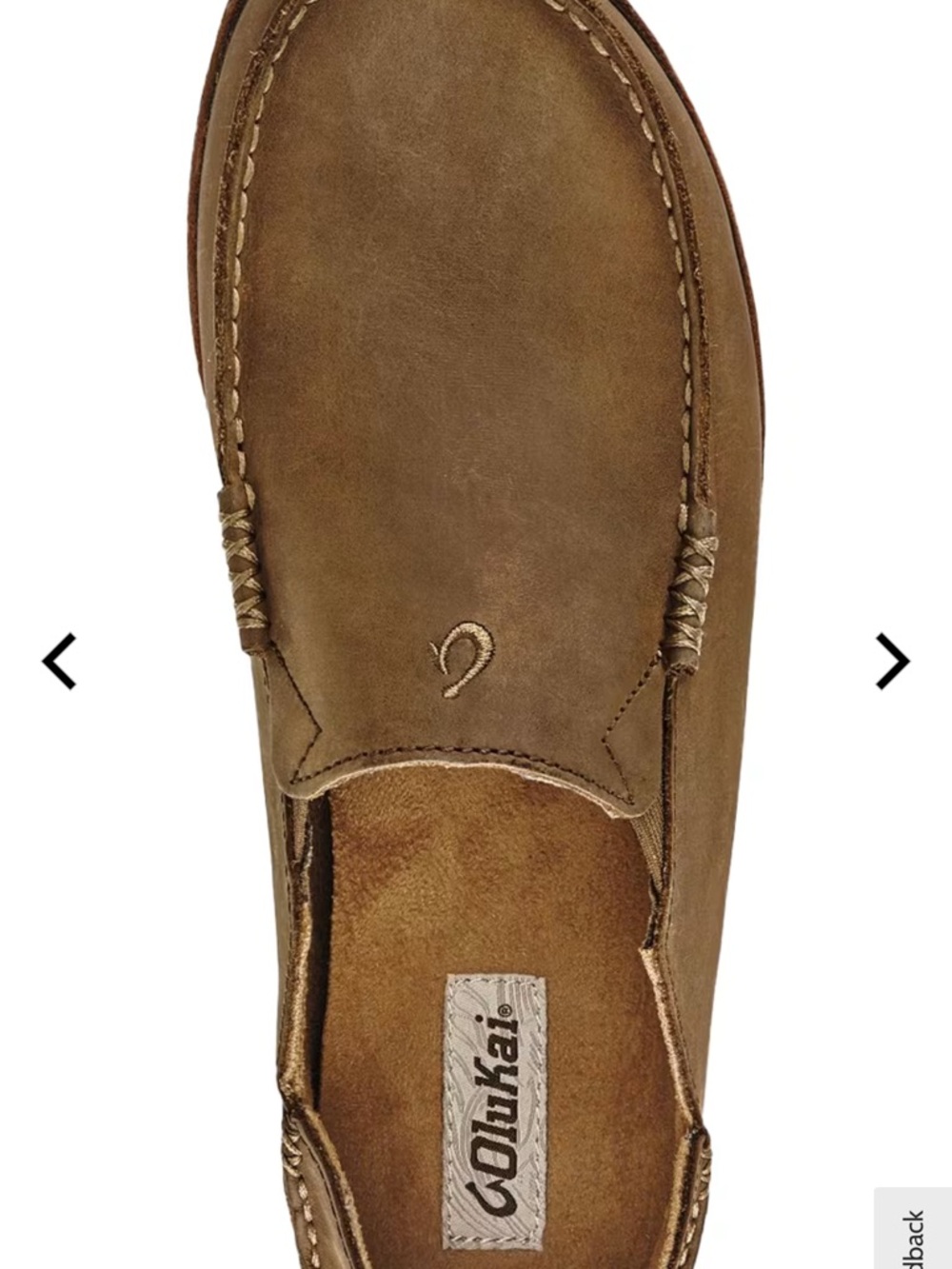 OluKai Moloa Men’s Brown Slip-On Loafer men’s 8